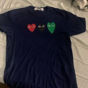 CDG triple heart tee